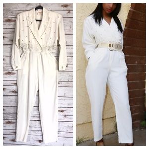 Pearl and Lace Jumpsuit